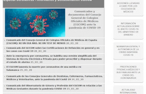 ep pagina web del consejo general de colegios oficiales de medicos cgcom que recopila en un espacio