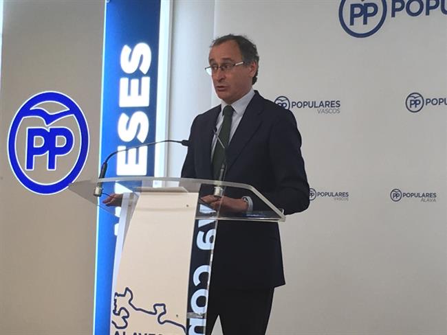 El presidente del PP Vasco, Alfonso Alonso | EUROPA PRESS ep presidentepp vasco alfonso alonso 20180424133102