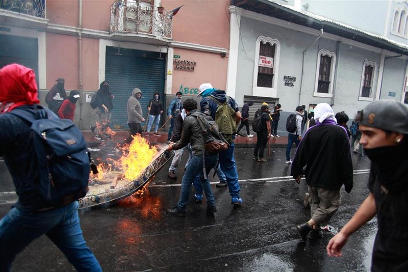 ep protestas contra la reforma economica en quito