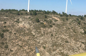 ep rescate parapentista sierra buey imagen realizada desde el helicoptero de la dgsce con base en
