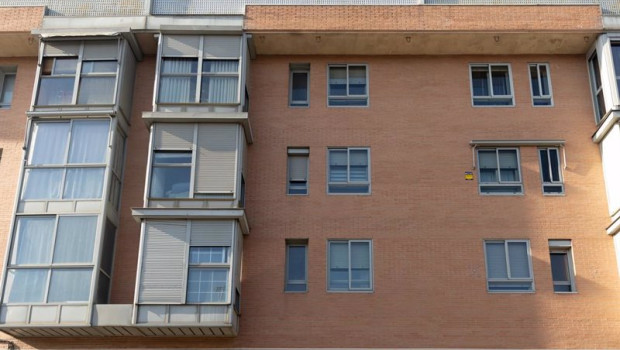 ep vista de un cartel en venta en un edificio a 28 de diciembre de 2022 en madrid espana el real