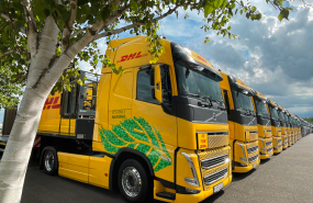 dhl biofuel powered trucks