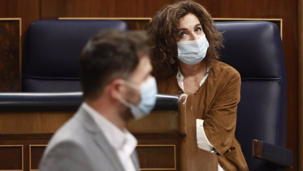 ep archivo   el portavoz parlamentario de erc gabriel rufian pasa al lado de la hacienda maria jesus