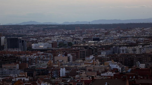 ep archivo   el skyline de madrid durante la pandemia del coronavirus el 24 de abril de 2020