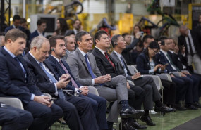 ep archivo   i d el ceo de ebro pedro calef el ministro de industria jordi hereu el president de la