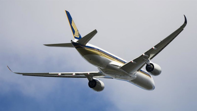 ep archivo   imagen de un avion de singapore airlines