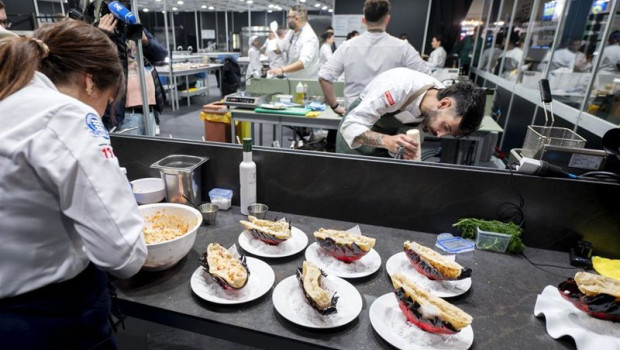 ep archivo   varias cocineros durante la xxiii edicion de madrid fusion alimentos de espana en ifema