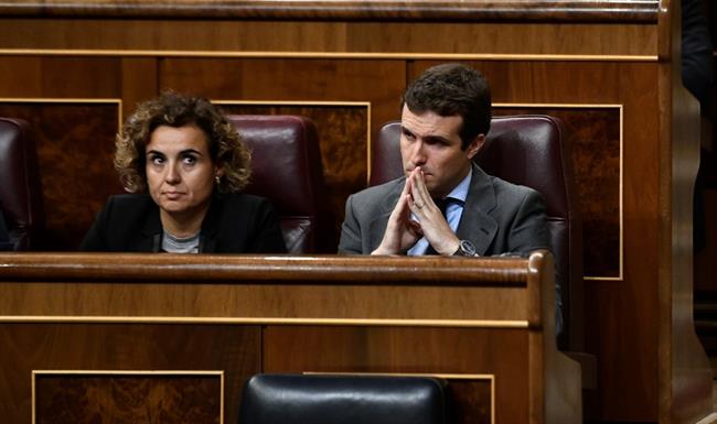 Dolors Montserrat y Pablo Casado | EUROPA PRESS ep dolors montserratpablo casado