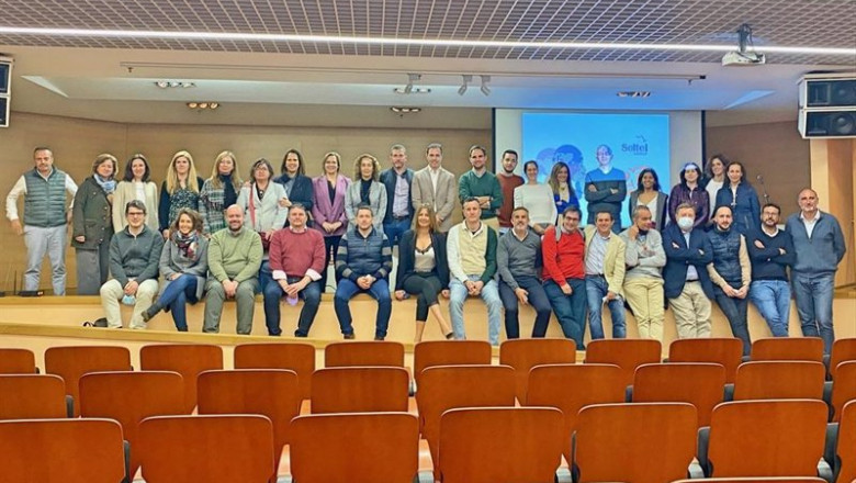 El grupo tecnológico ha hecho balance de los 20 años de recorrido junto a una representación de trabajadores. | SOLTEL. ep el grupo tecnologico ha hecho balance de los 20 anos de recorrido junto a una representacion de