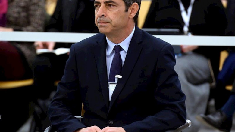 El mayor de los Mossos d?Esquadra Josep Lluís Trapero, durante la primera jornada del juicio en el que se le acusa de rebelión en el procés | Pool - Archivo ep el mayor de los mossos desquadra josep lluis trapero durante la primera jornada del juicio en el