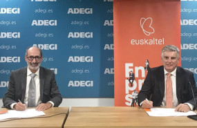 ep el presidente de adegi eduardo junkera y el presidente del grupo euskaltel xabier iturbe
