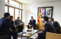 ep el presidente del gobierno pedro sanchez c se reune en la delegacion espanola con los lideres de