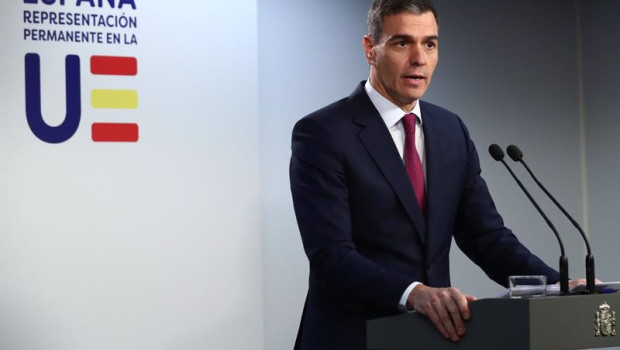 ep el presidente del gobierno pedro sanchez en la rueda de prensa posterior a la cumbre de lideres