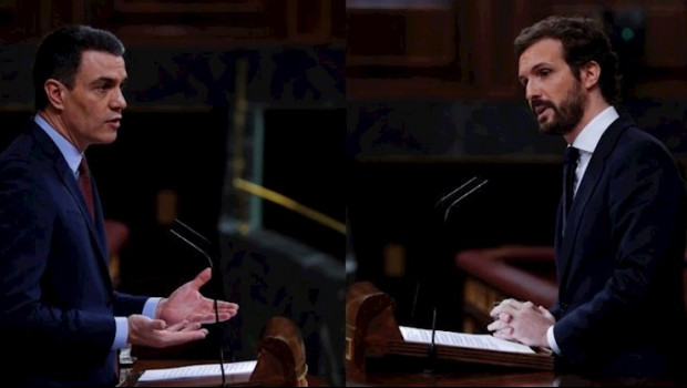 ep el presidente del gobierno pedro sanchez y del lider del pp pablo casado en el congreso ep el presidente del gobierno pedro sanchez y del lider del pp pablo casado en el congreso