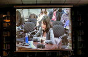 ep isa serra durante el juicio en tribunal superior de justicia de madrid por participar en una