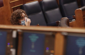 ep la ministra portavoz y de hacienda maria jesus montero en el congreso de los diputados durante la