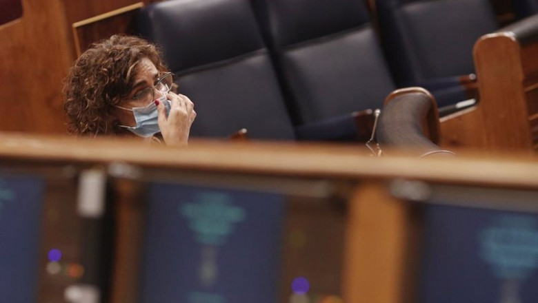La ministra portavoz y de Hacienda, María Jesús Montero. | EUROPA PRESS/E. Parra. POOL - Europa Press ep la ministra portavoz y de hacienda maria jesus montero en el congreso de los diputados durante la
