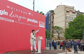ep la secretaria general de lab garbine aranburu interviene en un acto en bilbao tras finalizar la ep la secretaria general de lab garbine aranburu interviene en un acto en bilbao tras finalizar la