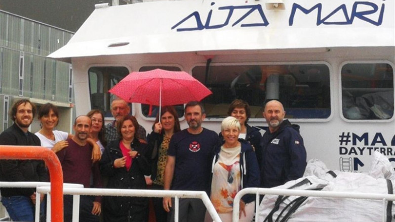 Reunión de una representación de Podemos con la tripulación de Aita Mari | PODEMOS EUSKADI ep reunionuna representacionpodemosla tripulacionaita mari