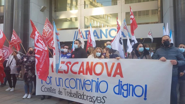 ep trabajadores de nueva pescanova participan en la concentracion en vigo