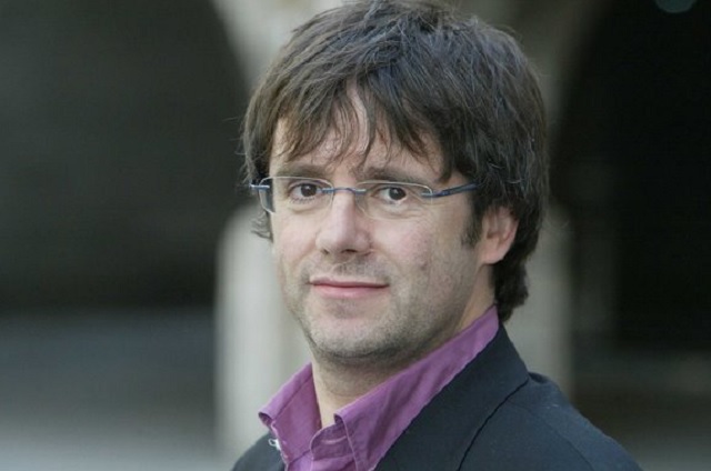 Carles Puigdemont, presidente de Cataluña. carles puigdemont