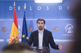 ep archivo   el portavoz de podemos en el congreso javier sanchez serna durante una rueda de prensa
