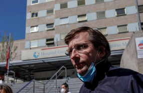 ep el alcalde de madrid jose luis martinez-almeida frente al hospital gregorio maranon en madrid