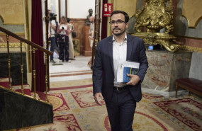 ep el ministro de consumo alberto garzon a su llegada a una sesion plenaria en el congreso de los