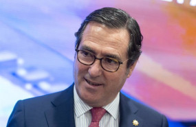 ep el presidente de la ceoe antonio garamendi responde a los medios en la presentacion del proyecto