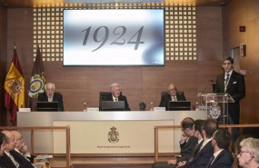 ep el presidente de telefonica jose maria alvarez pallete da un discurso tras recibir en nombre de