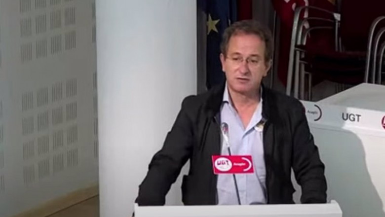 ep el secretario general de ugt fica pedro hojas en el acto de apertura de la jornada automocion