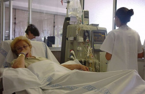 ep enfermera trabajando en hospital
