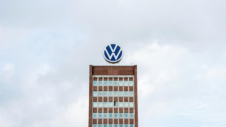 ep filed - 19 march 2020 wolfsburg a general view of the volkswagen ag logo on the head office ep filed - 19 march 2020 wolfsburg a general view of the volkswagen ag logo on the head office