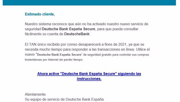 ep intento de phishing a deutsche bank