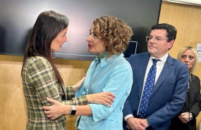 ep la consellera de hacienda economia y administracion publica ruth merino izq y la ministra de