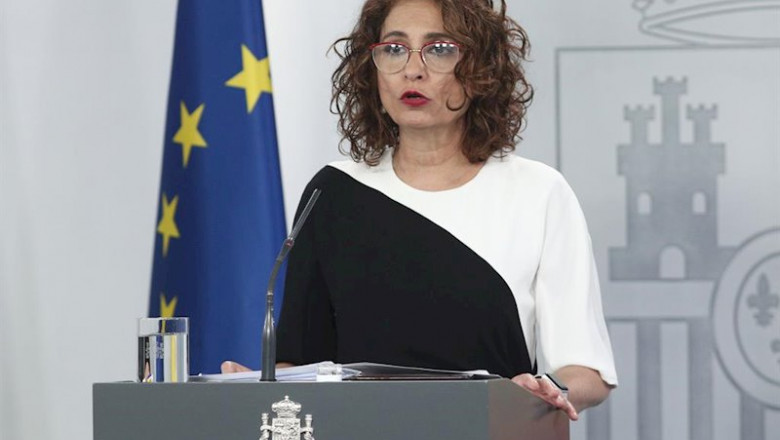 La ministra portavoz y de Hacienda, María Jesús Montero, comparece ante los medios tras el Consejo de Ministros celebrado en Moncloa, en Madrid (España), a 26 de mayo de 2020. | Eduardo Parra - Europa Press ep la ministra portavoz y de hacienda maria jesus montero comparece ante los medios tras el consejo