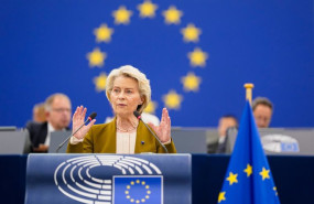 ep la presidenta de la comision europea ursula von der leyen durante su intervencion en el debate