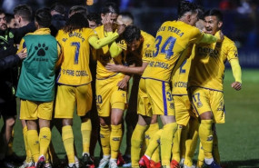 ep los jugadores de la ad alcorcon celebran un gol