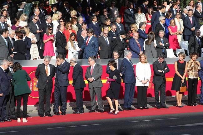 Los ministros del Gobierno de Rajoy durante el desfile de la Hispanidad | EUROPA PRESS ep los ministrosgobiernorajoy durantedesfilela hispanidad