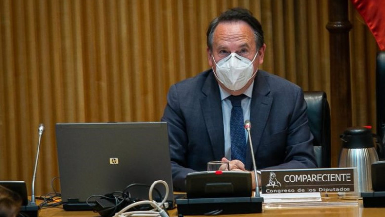ep miguel ruiz presidente de atuc durante su comparecencia en el congreso