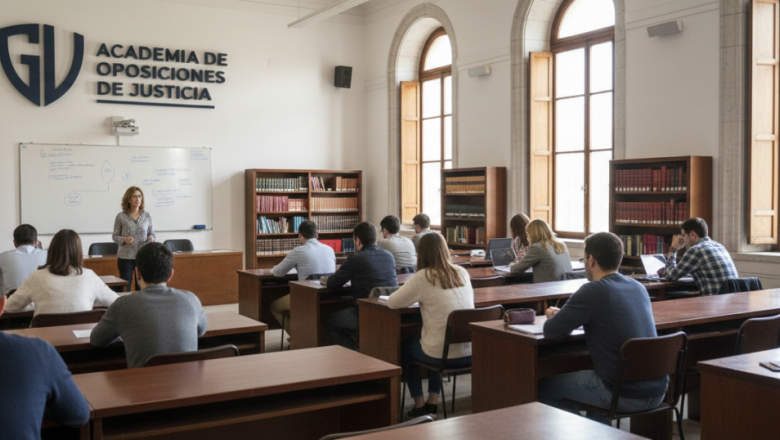 estudiantes y academia de oposiciones 