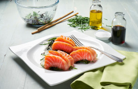 salmon sashimi salmon sashimi