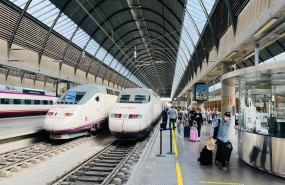 ep archivo   estacion de santa justa de sevilla imagen de archivo