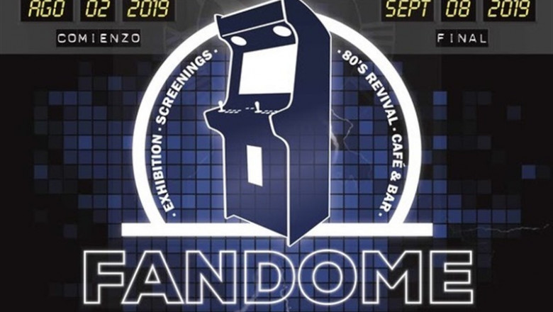 Cartel promocional de la exposición 'Fandome Arcade Experience' | FANDOME ep cartel promocionalla exposicion fandome arcade experience