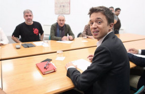 ep el lider de mas pais inigo errejon d durante una reunion con el secretario general de ccoo unai