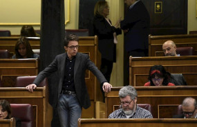 ep el portavoz de mas pais inigo errejon en una sesion plenaria del congreso