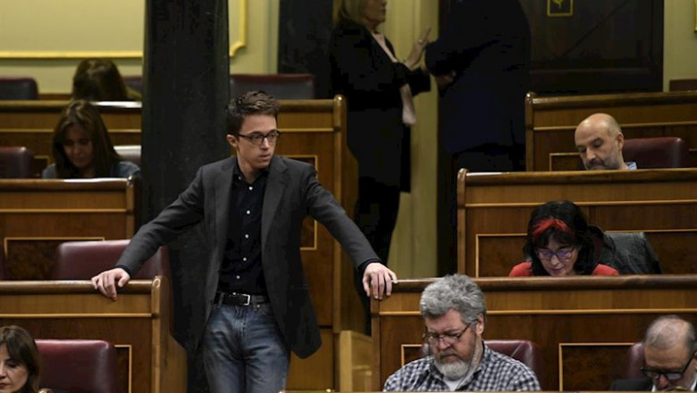 ep el portavoz de mas pais inigo errejon en una sesion plenaria del congreso