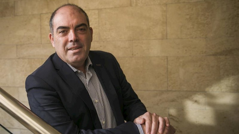El presidente de ATA y vicepresidente de la CEOE, Lorenzo Amor, durante su entrevista con Europa Press. | MARÍA JOSÉ LÓPEZ ep el presidente de ata y vicepresidente de la ceoe lorenzo amor durante su entrevista con europa