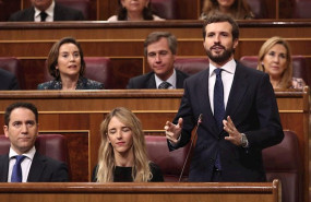 ep el presidente del pp pablo casado en la sesion de control al gobierno