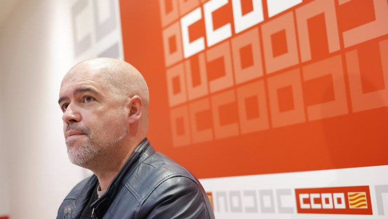 El secretario general de CCOO, Unai Sordo, este miércoles en Zaragoza. | Fabián Simón - Europa Press ep el secretario general de ccoo unai sordo este miercoles en zaragoza